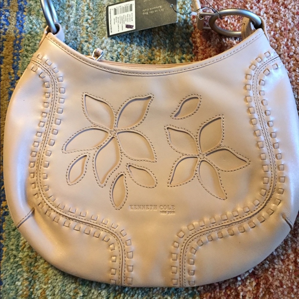 Kenneth Cole Leather hobo purse handbag NWT